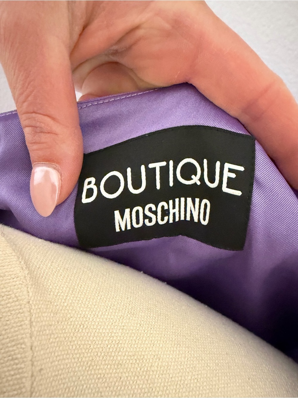 Moschino Lavender Boatneck Sleeveless‎ A Line Dress Size 10 - Picture 4 of 7